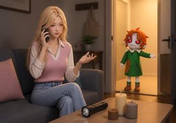 Se me cortó ~.のイラスト