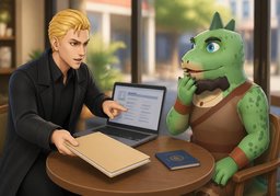 Te ayudo con ~.のイラスト