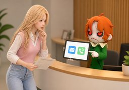 ¿Cómo me avisan ~?のイラスト