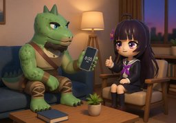 Te llamaré a las ~.のイラスト