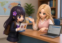 En qué idioma se imparte ~.のイラスト