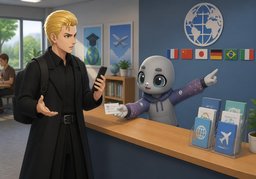 ¿A quién llamo?のイラスト