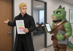 La reunión durará ~.のイラスト