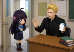 ¿Hay ~ si falto?のイラスト