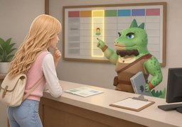 ¿El curso tiene ~?のイラスト