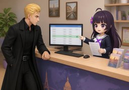 Me puedes confirmar la reserva de ~.のイラスト