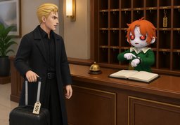 Quiero hacer el check-out de ~.のイラスト