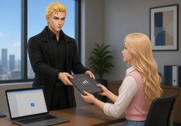 ¿Necesitan que ~?のイラスト