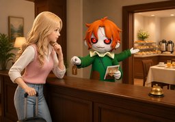 ¿Está ~ en el precio?のイラスト