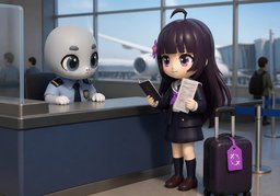 Estoy de tránsito.のイラスト