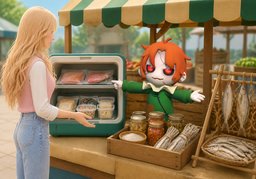 Cómo tratan y conservan ~.のイラスト