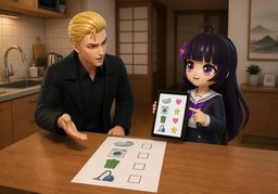 ¿Cómo repartimos ~?のイラスト