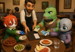 ¿Cómo pagamos ~?のイラスト