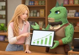 Esta gráfica muestra ~.のイラスト