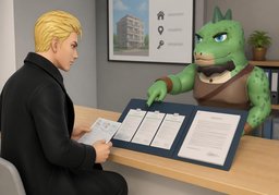 Qué pruebas de ingresos piden ~.のイラスト