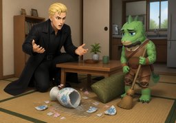 Qu'est-ce qui s'est passé ?のイラスト