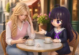 Ça me stresse.のイラスト