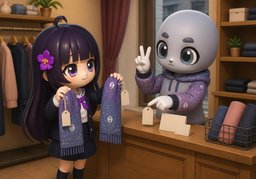 Y a-t-il ~ si j'en achète ~ ?のイラスト