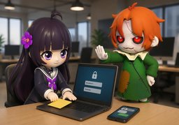 Ne partagez pas ~.のイラスト
