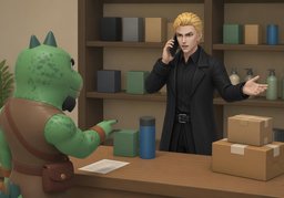 Je vous contacte ~.のイラスト