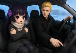 Il fait trop froid dans ~.のイラスト