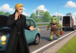 C'est urgent.のイラスト