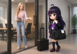 J'arriverai plus tôt.のイラスト