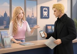 Puis-je vous ~ ?のイラスト