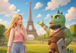 Avez-vous déjà visité ~ ?のイラスト