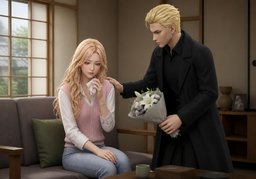Je vous présente mes condoléances.のイラスト