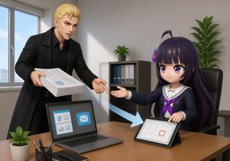 Je transmettrai ~.のイラスト