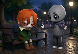 Puis-je vous serrer dans ~ ?のイラスト