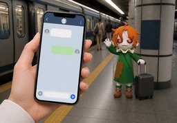 Je suis à ~.のイラスト