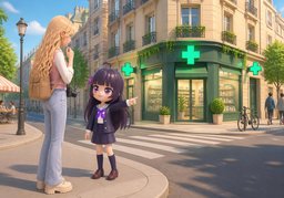 C'est au coin de ~.のイラスト