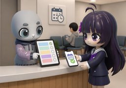 예약제のイラスト