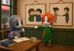 Quelle est la différence entre ~ et ~ ?のイラスト