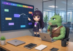 Je suis disponible à partir de ~.のイラスト