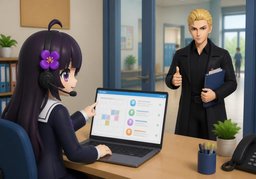 Nous organiserons le remplacement de ~.のイラスト