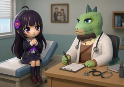Il y a des antécédents familiaux de ~.のイラスト