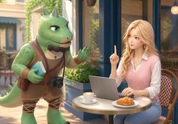 Excusez-moi, puis-je vous déranger ?のイラスト