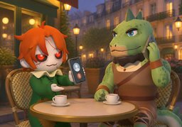 On se contacte par ~ ?のイラスト