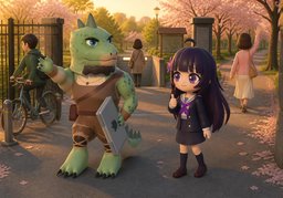 On se sépare à ~ ?のイラスト