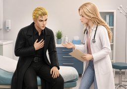 Avez-vous du mal à respirer ?のイラスト