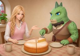 Pouvez-vous le partager en ~ parts ?のイラスト