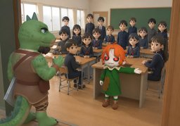Combien de personnes y a-t-il ~ ?のイラスト