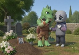 Toutes mes condoléances.のイラスト