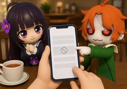 Je ne peux pas écrire dans ~.のイラスト