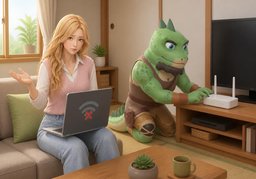 Je n'ai pas accès à ~.のイラスト