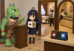 ~ est-il buffet ou à la carte ?のイラスト