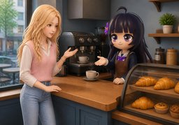 Puis-je commander ~ ?のイラスト